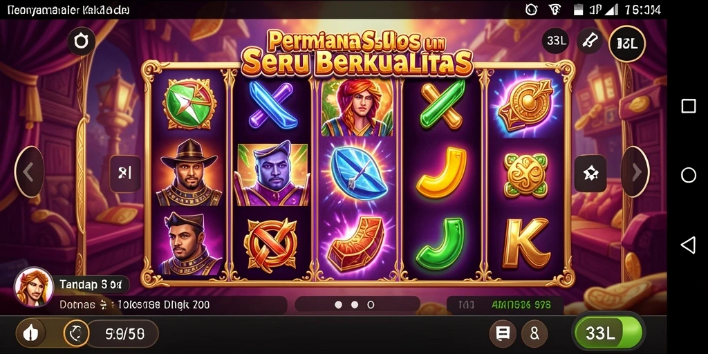 Screenshot gameplay 33L menunjukkan antarmuka permainan slot yang menarik.