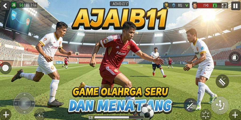 Tampilan gameplay seru dan mendebarkan di AJAIB11.