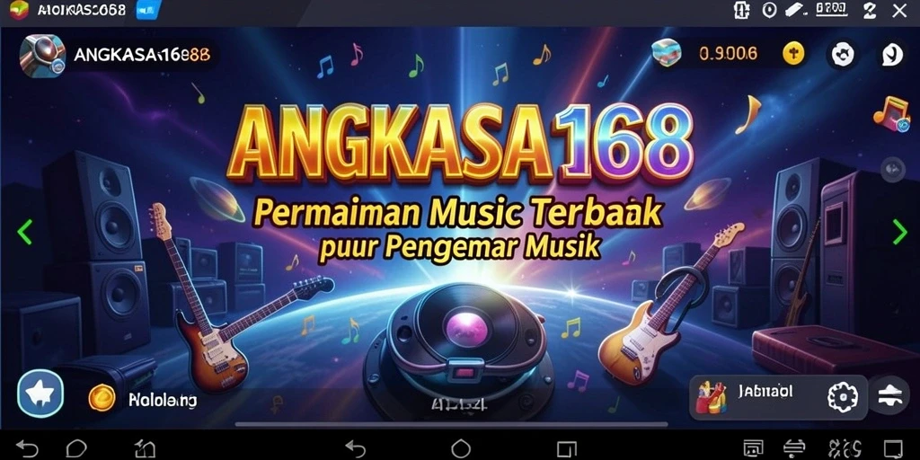 Tampilan gameplay ANGKASA168 yang menampilkan pengalaman musik yang menakjubkan.