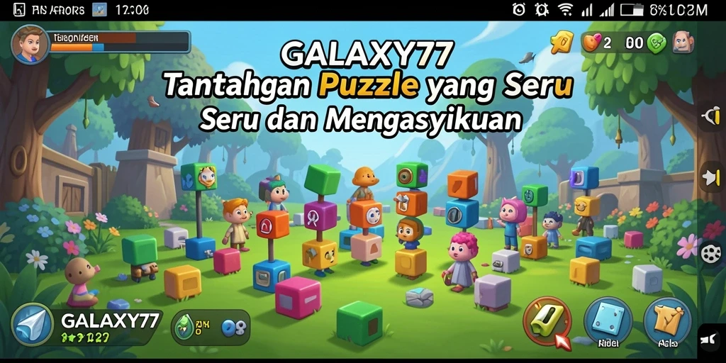 Tampilan menarik dari gameplay GALAXY77 dengan tantangan puzzle yang seru.