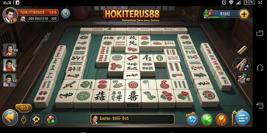 Gameplay seru HOKITERUS88 dengan grafis Mahjong yang menawan.