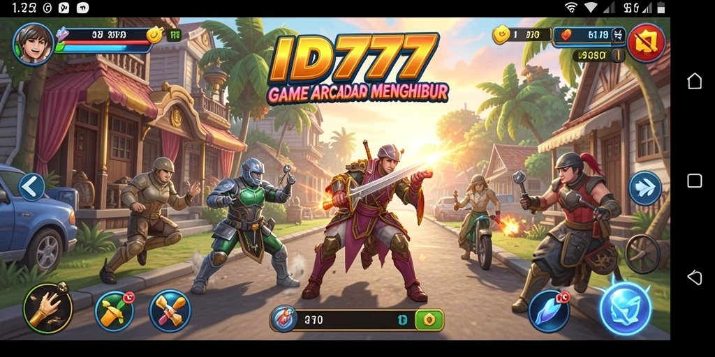 Screenshot ID777 menampilkan gameplay arcade yang seru dan adiktif.