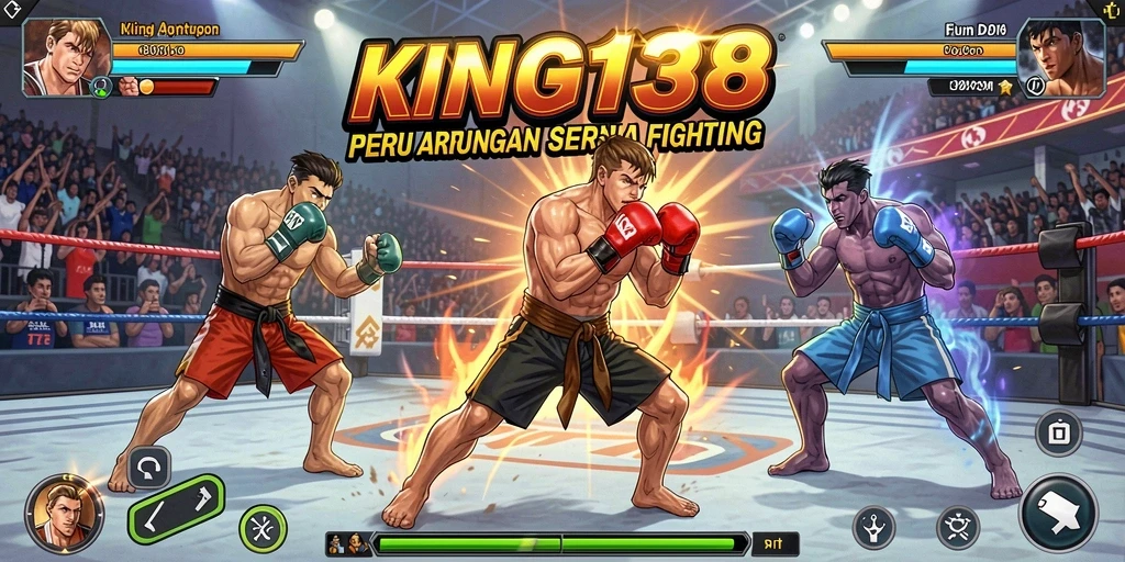 Screenshot utama KING138 menampilkan pertarungan menarik dan aksi seru.