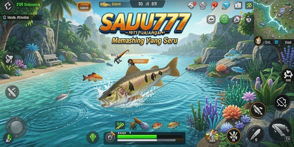 Tangkapan ikan besar dalam gameplay SALJU777 yang seru.