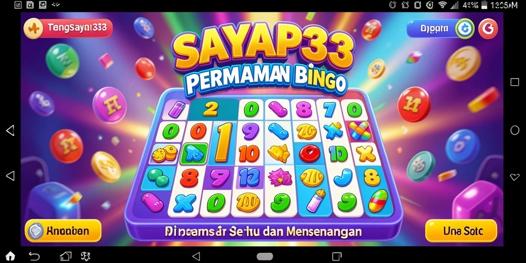 Tampilan gameplay SAYAP33 dengan suasana seru dan penuh warna.