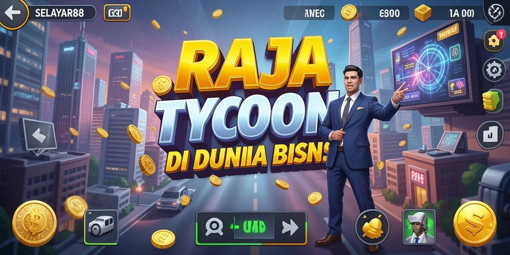 Tampilan gameplay menarik di SELAYAR88 yang menunjukkan aktivitas bisnis yang dinamis.