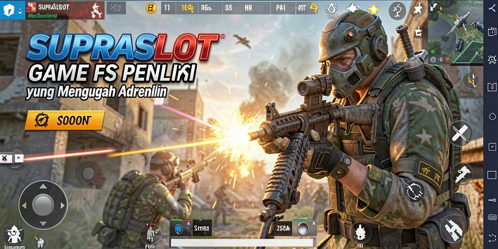 Tangkapan layar dari gameplay intens SUPRASLOT dalam aksi.